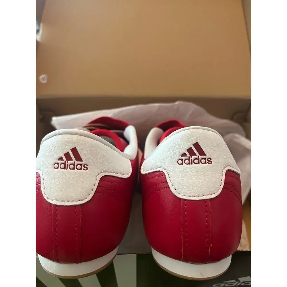 NEW Adidas Originals Taekwondo Leather Women's 7.5, Red/ White JS4020 - Picture 9 of 9